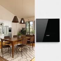 Interrupteur intelligent Smart Life 16A Zigbee/WiFi avec bouton en verre PC, 1/2/3/4/6 voies pour éclairage LED mural