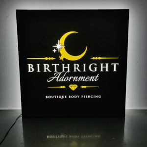 Caja <span class=keywords><strong>de</strong></span> Luz LED <span class=keywords><strong>de</strong></span> Proyección Personalizada con Doble Logotipo, Letrero Giratorio Redondo con Cuchilla Especializada para Publicidad en Tiendas - Product Image 3