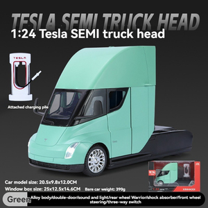Diecast 1:24 T Semi camión desmontable metal simulación camión aleación vehículo juguete camión modelo ruedas movibles niños juguete coche nodel - Product Image 4