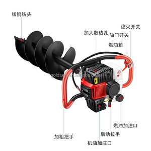 52cc Gebruikte Draagbare Elektrische Grondboor Na Gat Digger Machine Zware Benzine Power Aarde Vijzels Ed520 - Product Image 3