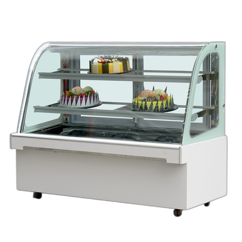 double door glass fridge