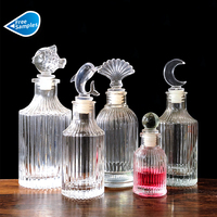 Bouteille de diffuseur parfumé sans feu en verre transparent décoratif pour la maison de 150ml