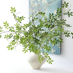Feuillage de glycine artificiel réaliste, branche de plante verte parfumée avec feuille de pistache <span class=keywords><strong>pour</strong></span> la décoration intérieure, l'ameublement et la décoration artistique de fenêtre - Product Image 1