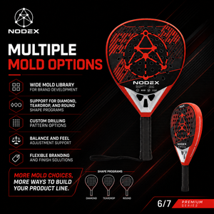 <span class=keywords><strong>Raquette</strong></span> de <span class=keywords><strong>padel</strong></span> NODEX MAX Model <span class=keywords><strong>Head</strong></span> Quality PRO personnalisée en graphène 18K carbone - Product Image 4