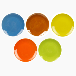 Vente en gros Offre Spéciale plats et assiettes en céramique colorés de restaurant de bonne qualité pour assiette de couleur unie - Product Image 1