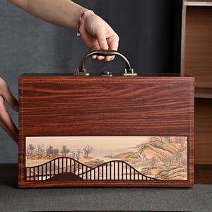 Juego de Té Kung Fu de Cerámica Retro de 10 Piezas, Caja de Regalo Completa, Regalo Empresarial, Año Nuevo Chino - Product Image 4