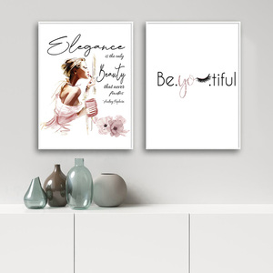 Póster de Arte de Moda, Impresión en Lienzo de Bolsos de Lujo con Tacones Altos Rosas, Pintura Mural, Decoración para Salón de Belleza, <span class=keywords><strong>Cuadro</strong></span> Creativo para Habitación de Chicas - Product Image 2