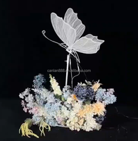 Lampe papillon LED lumineuse avec ailes mobiles qui battent pour la décoration de mariage et de fête