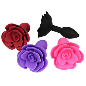 Silikon popo fiş gül çiçek yetişkin oyuncak gül <span class=keywords><strong>Anal</strong></span> fişler seks ürünleri - Product Image 2