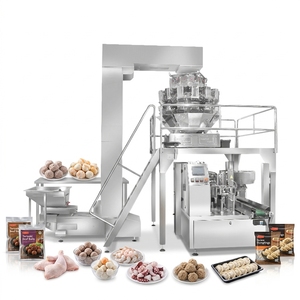 Máquina Automática de Envasado al Vacío con Bolsas Preformadas Doypack, para Patas de Pollo, Alimentos Congelados, Bolas de Carne, Pescado y Camarones - Product Image 1