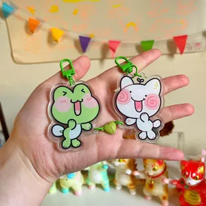 Vigreat <span class=keywords><strong>2025</strong></span> Đầy Màu Sắc Trong Suốt Acrylic Tùy Chỉnh Hình Dạng Phim Hoạt Hình Phim Hoạt Hình Phong Cách Miễn Phí Mẫu Từ <span class=keywords><strong>Keychain</strong></span> - Product Image 6