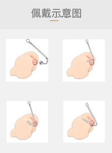 Metallo adulto anale perline Bondage gancio spina per la cura della salute masturbazione per gli uomini e le donne sesso amore strumenti - Product Image 2