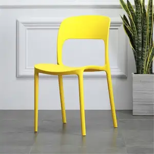 Who needs fancy chairs when you can have a #plastic dining chair? Its trendy, and it won't break the bank.