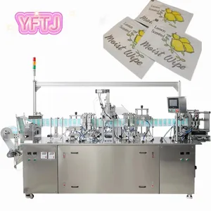 High Output 100-160 Bags/min Full Automatic Baby Wet Tissue Paper Wipes Making And Packaging Machine Manufacturer