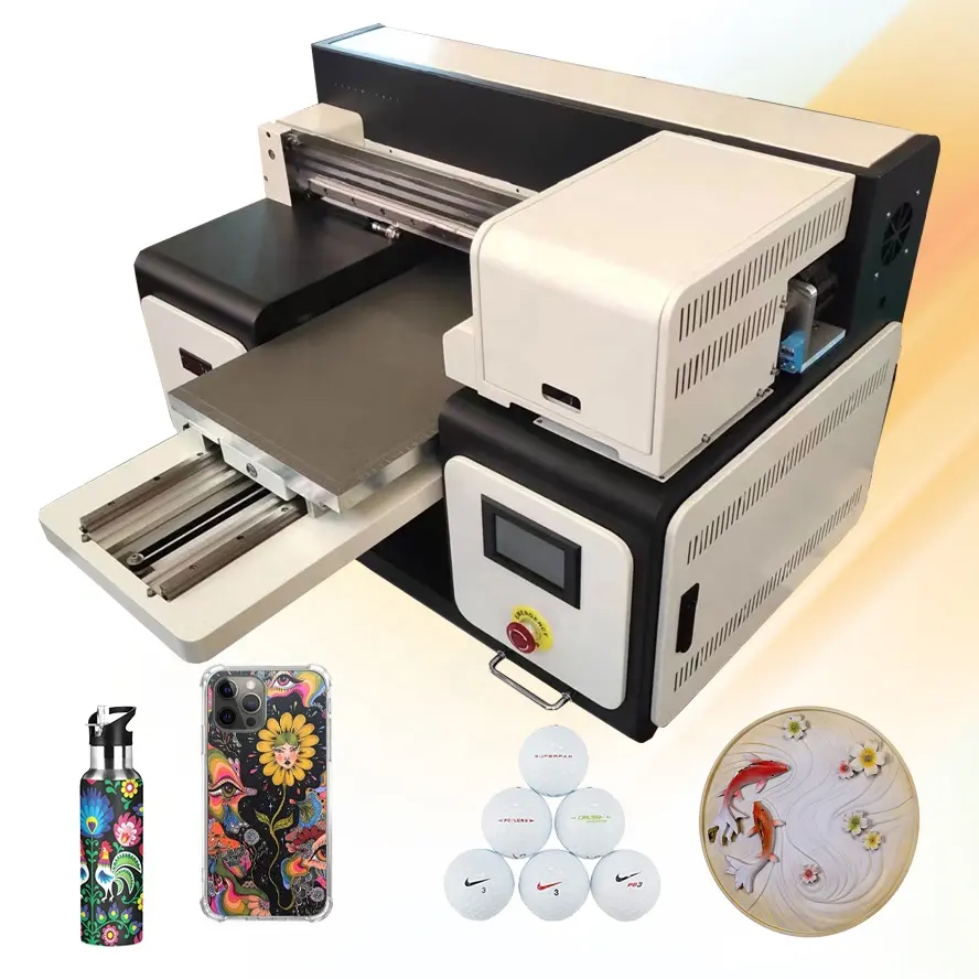 digitaler drucker handy direktverkauf großhandelspreis uv-flachbettdrucker a3 a4 fünffarbiger tintenstrahl 3d-geprägter flachbettdrucker