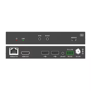 Extenseur KVM <span class=keywords><strong>HDMI</strong></span> 3.0 USB-C <span class=keywords><strong>HdbaseT</strong></span> 4K 60Hz sur un seul câble CAT6A/7 jusqu'à 70 m avec contrôle IR RS232 et POC - Product Image 3