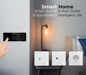 CNSKOU CE/RoHs 1/2 di vetro Gang 2/3/4Way Wifi Smart Touch interruttore EU/Germany USB Lan <span class=keywords><strong>Internet</strong></span> HD Video presa presa a muro - Product Image 6