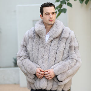 Manteau de fourrure de renard véritable style classique de base pour hommes manteau de fourrure de renard véritable chaud pour l'hiver personnalisé manteau pour hommes - Product Image 3