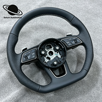 Volant en cuir/PU et fibre de carbone pour Audi C7/A7/A8/Q3/Q5/Q7/Q8/S3/S4/S5/SQ7/RSQ7/RS3/RS4/RS5/RS6/RS
