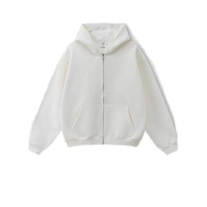 <span class=keywords><strong>Felpa</strong></span> con <span class=keywords><strong>cappuccio</strong></span> con cerniera in cotone 100% di spugna francese grigio Vintage pesante in cotone sbiadito 345 Gsm - Product Image 5