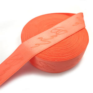 Sangles de couleur en ruban jacquard en nylon souple avec logo en sergé, sangle d'ordinateur pour accessoires vestimentaires avec ruban jacquard en forme de lettre - Product Image 6