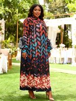 Robes décontractées plissées imprimées de haute qualité pour femmes, grandes tailles, style Miyake, motifs africains en mousseline, dernières tendances pour filles