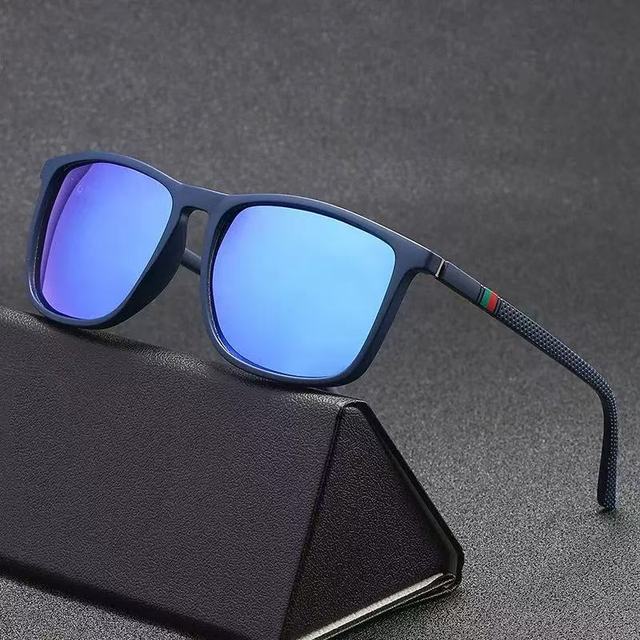 Wholesale Modern Designer Square Frame Luxury Sunglasses Pink TR90 Men Women Hot Sell Polarized Protection Eyewear