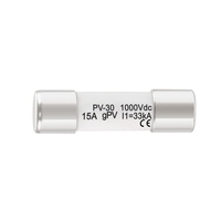 Boîtier de Combinateur de Panneaux Solaires 10x38mm DC avec Disjoncteur Thermique Électrique IP65 500V 1 Entrée 1 Sortie et Fusibles DC Solaires 1A 2A 3A 5A