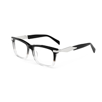G4-31445 Lunettes de soleil en acétate polarisées à la mode Offre Spéciale Lunettes de soleil rectangulaires pour hommes Lentilles optiques remplaçables