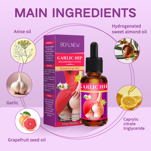 Aceite de Masaje OEM <span class=keywords><strong>para</strong></span> Realce de Cadera a Base de Ajo, Producto de Cuidado con Ingredientes Naturales <span class=keywords><strong>para</strong></span> la Circulación Sanguínea, Aceite Esencial - Product Image 4