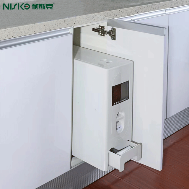 Modern Electronic Scale Rice Dispenser and Grain Storage Container Steel Material Kitchen Storage Boxes & Bins
