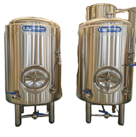 Vente en gros de cuves de fermentation en acier inoxydable 304/316 pour la production de cidre de pomme et de bière, équipement avec moteur PLC, 3000L