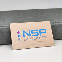 Contrôle d'accès Carte clé d'hôtel en bois RFID NFC Cartes de visite en bois