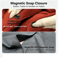 Aimant invisible personnalisé à coudre, monopolaire, N52, néodyme, étanche, recouvert de TPU, pour chemise, vêtement, artisanat du cuir
