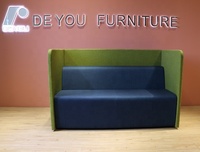 Partition de bureau en tissu de velours, siège de canapé, dosette souple de couleur verte