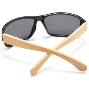 Gafas de sol Conchen con montura cuadrada, montura negra de PC, lentes TAC con protección UV400, unisex, para sol, pesca, viajes y conducción. - Product Image 3