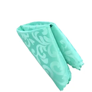 Bestickt abendessen stoff polyester jacquard mint grün serviette