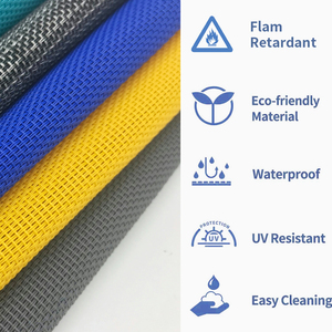 Starunk Chất lượng cao 2x1 màu xám không thấm nước teslin lưới bền thoáng khí Polyester PVC lưới vải cho ghế bãi biển - Product Image 4
