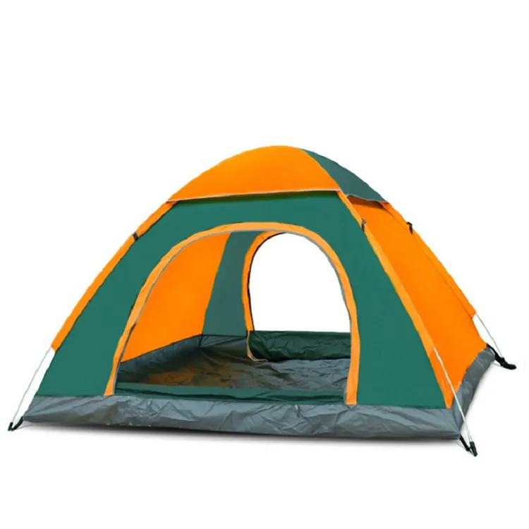 Automatische stalen Paal Materiaal 2 Persoon Tent Type Pop Up Bed Camping Tent