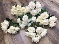 10 glycines en soie artificielles pour fêtes, fausses fleurs, orchidées, hortensia, Rose, pivoines, pour décoration de maison, vente en gros, pour mariage