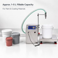 Machine de remplissage semi-automatique haute vitesse et grande capacité L72 pour liquides visqueux et huiles, débit élevé 72L/min