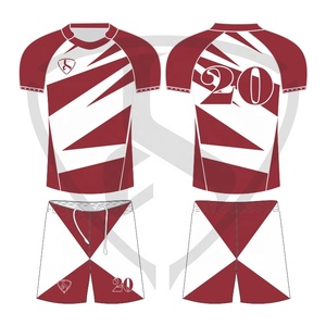 Wholesale <b>Cheap</b> Custom Designs Sublimation Rugby Shirt Team <b>Set</b> Football Plain Spandex Rugby Practice Jersey Uniform - Product Image 1