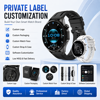 Reloj Inteligente Redondo con Logotipo Personalizado, Reloj Deportivo con Llamadas y Rastreador de Actividad Física de Marca Privada para Vendedores de Comercio Electrónico