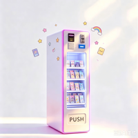 Kiosco Expendedor Inteligente con Pantalla Táctil, Pago por Código QR y Monedas, Diseño Integrado para Venta Minorista de Autoservicio