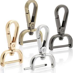 Mousqueton pivotant à visser en alliage de zinc pour sacs à main, sacs à dos, accessoires de <span class=keywords><strong>maroquinerie</strong></span> OEM ODM avec logo personnalisé - Product Image 2