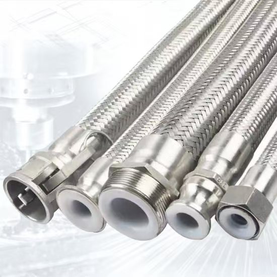 Flexible High Pressure Ptfe Hose Stainless Steel Braided Plumbing Hoses PTFE Chemical Plumbing Hose · image 2