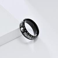 Bagues personnalisées en acier inoxydable avec runes vikings et nœuds celtiques pour hommes et femmes, style rétro argenté et noir, bijoux de fête punk, cadeau, vente en gros