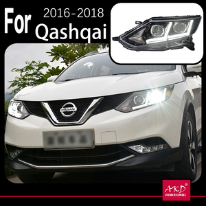 Fari AKD per Nissan Qashqai 2016-2017, Luci LED DRL, Fari Bi-Xenon, Luci <span class=keywords><strong>Fendinebbia</strong></span>, Occhi d'Angelo - Product Image 4