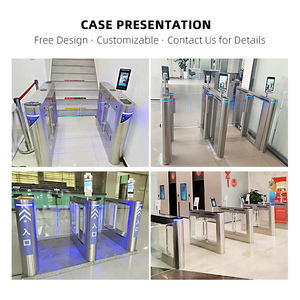 Sản xuất tại Trung Quốc cho người đi bộ an ninh kiểm soát truy cập hệ thống Swing rào cản turnstile 304 thép không gỉ Swing Gate cho công viên - Product Image 3