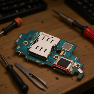 Puerto de Carga para Samsung Galaxy S21 Ultra 5G con Lector de Tarjeta SIM, Placa Base G998B, Pieza de Reparación - Product Image 3